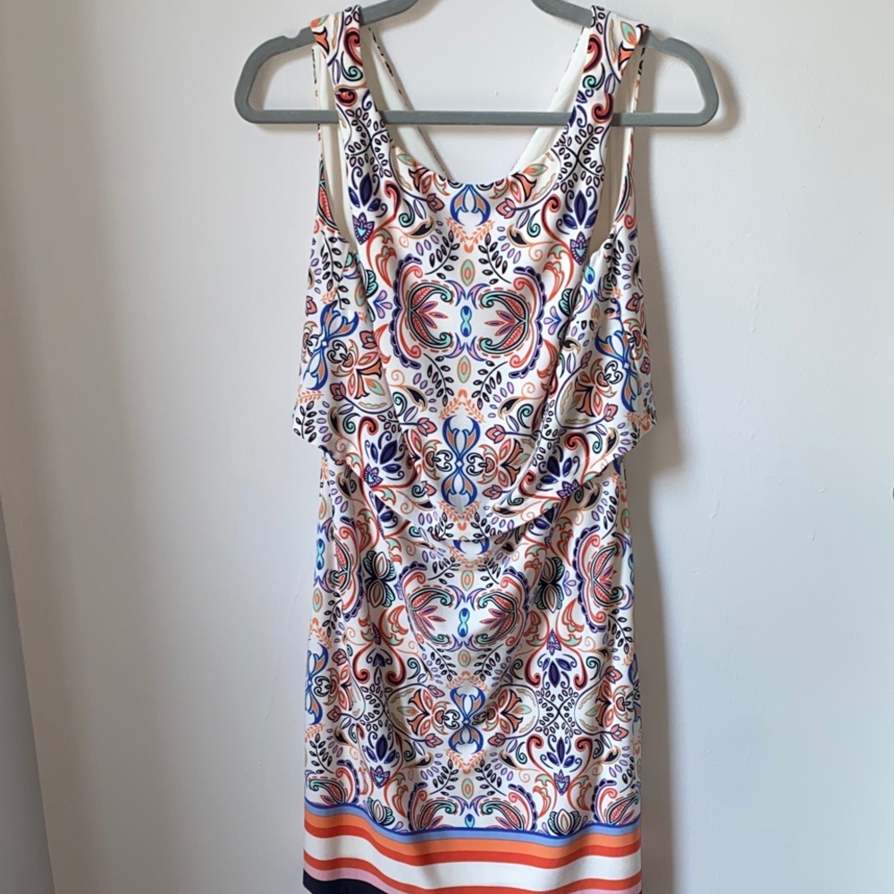 Vince Camuto Kaleidoscope Multicolor Patterned Mini Dress